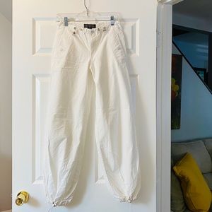 White Banaba Republic joggers